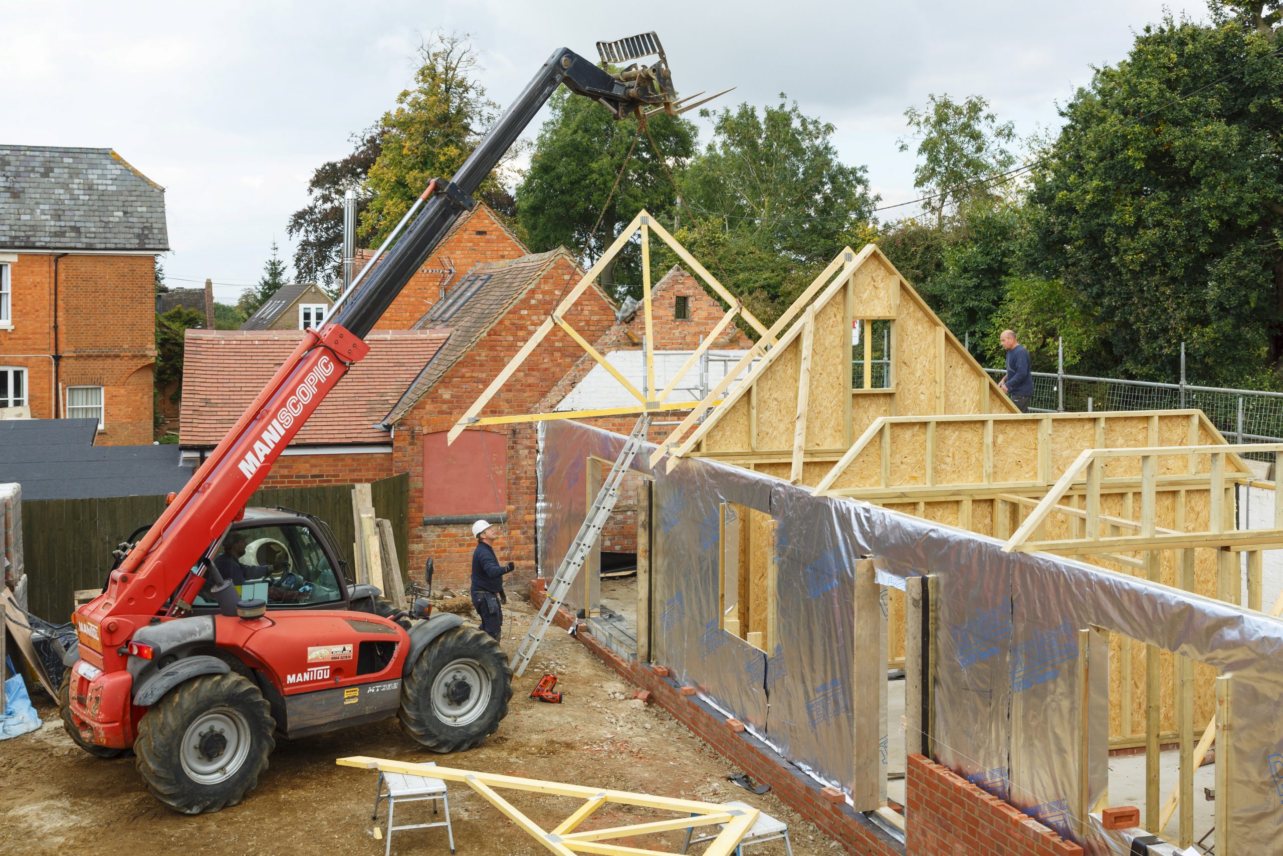 Buckingham,,Uk, ,October,13,,2016 ,Heavy,Machinery,Lifts,A